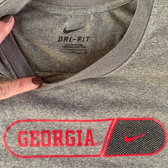 Nike Men's Gray Georgia Short Sleeve Tee - Picture 3 of 4